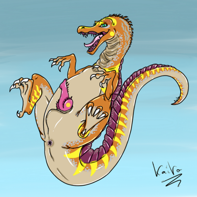 Cute Siamosaurus
art by kaitodraco
Keywords: dinosaur;theropod;siamosaurus;male;feral;anthro;solo;penis;kaitodraco