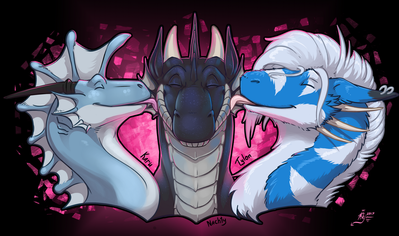 Dragon Kisses
art by karukuji
Keywords: dragon;male;feral;humor;non-adult;karukuji