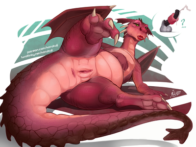 Shrek Dragoness
art by karukuji
Keywords: cartoon;shrek;dragoness;female;feral;anthro;solo;vagina;presenting;karukuji