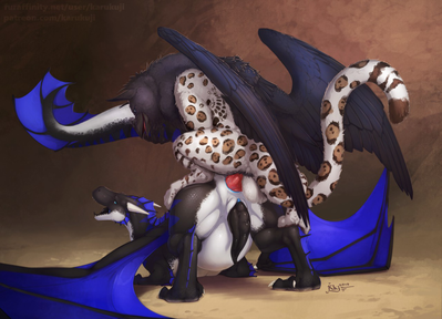 Dragon Stuffing
art by karukuji
Keywords: dragon;gryphon;male;feral;M/M;penis;from_behind;anal;karukuji