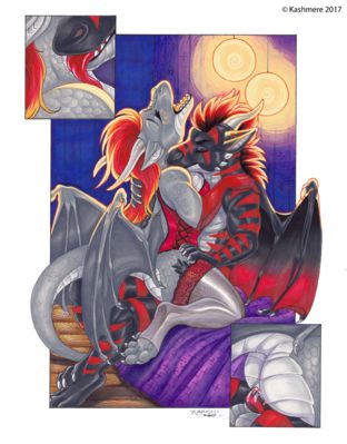 Dragons Having Sex
art by kashmere
Keywords: dragon;dragoness;male;female;anthro;breasts;M/F;penis;cowgirl;vaginal_penetration;closeup;spooge;kashmere