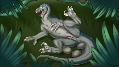 Blue Oviposition
art by katruna94
Keywords: jurassic_world;dinosaur;theropod;raptor;deinonychus;blue;female;feral;anthro;solo;vagina;oviposition;egg;spooge;katruna94
