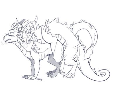 Dragons Mate
art by kayla-na
Keywords: dragon;dragoness;male;female;feral;M/F;penis;from_behind;kayla-na