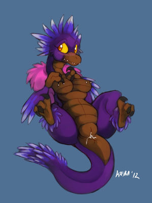 Female Raptor
art by kayla-na
Keywords: dinosaur;theropod;raptor;deinonychus;female;anthro;breasts;solo;spooge;kayla-na