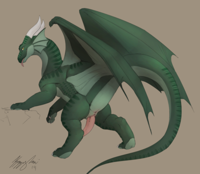 Hondra
art by kazzyboii
Keywords: dragon;male;feral;solo;penis;kazzyboii