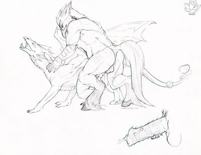 Hippogryph Mounts A Dragon
art by keedot
Keywords: dragon;feral;hippogryph;anthro;male;M/M;penis;anal;from_behind;internal;spooge;keedot