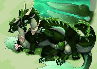 Eastern Dragons Spooning
art by kelniferion
Keywords: eastern_dragon;dragon;dragoness;male;female;feral;M/F;penis;double_penetration;cowgirl;vaginal_penetration;anal;internal;kelniferion
