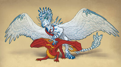 Dragoness Mounted
art by keltaan
Keywords: dragon;dragoness;male;female;feral;M/F;from_behind;suggestive;keltaan