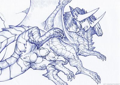 Bami and Tess
art by ket-dawnatsunset
Keywords: dragon;male;feral;M/M;penis;spoons;anal;ket-dawnatsunset