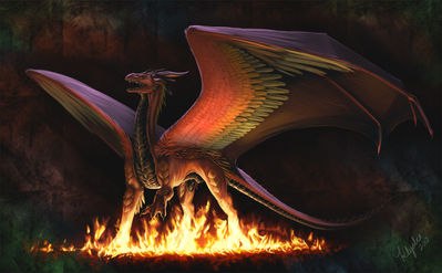 Fire Dragon
art by khyaber
Keywords: dragon;male;feral;solo;non-adult;khyaber