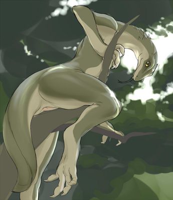 Lizard
art by kikurage
Keywords: lizard;anthro;solo;cloaca;kikurage