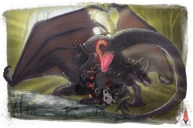 Big Boy Dragon
art by killveous
Keywords: dragon;male;feral;demon;female;anthro;breasts;M/F;penis;from_behind;vaginal_penetration;spooge;killveous