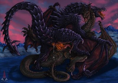 Exploring Skyrim 2 (colored)
art by killveous
Keywords: videogame;skyrim;alduin;dragon;wyvern;male;feral;M/M;penis;missionary;anal;spooge;killveous