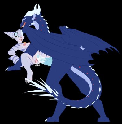Frostflower and Rivet (Wings_of_Fire)
art by king_quince
Keywords: wings_of_fire;rainwing;icewing;hybrid;dragon;furry;feline;male;female;feral;anthro;breasts;M/F;penis;vagina;missionary;suggestive;spooge;king_quince
