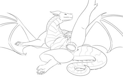 Mudwing Oviposition (Wings_of_Fire)
art by king_quince
Keywords: wings_of_fire;mudwing;dragoness;female;feral;solo;vagina;egg;oviposition;spread;king_quince