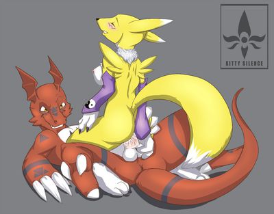 Smexy Time 1
art by kitty_silence
Keywords: anime;digimon;dragon;furry;canine;fox;guilmon;renamon;male;female;anthro;breasts;M/F;penis;cowgirl;spooge;kitty_silence