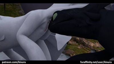 Toothless and Nubless
art by kivuru
Keywords: how_to_train_your_dragon;httyd;nubless;toothless;night_fury;dragon;dragoness;male;female;feral;M/F;vagina;oral;suggestive;cgi;kivuru