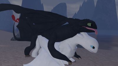 Toothless Mounting Nubless
art by kivuru
Keywords: how_to_train_your_dragon;httyd;night_fury;nubless;toothless;dragon;dragoness;male;female;feral;M/F;from_behind;suggestive;cgi;kivuru