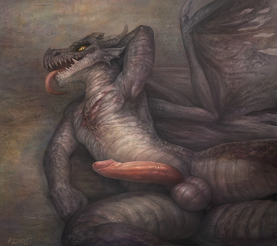 Fatalis
art by klongi
Keywords: videogame;monster_hunter;dragon;fatalis;male;anthro;solo;penis;klongi