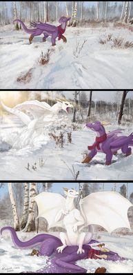 Dangerous Ness
art by kodardragon
Keywords: dragon;dragoness;male;female;feral;non-adult;humor;kodardragon