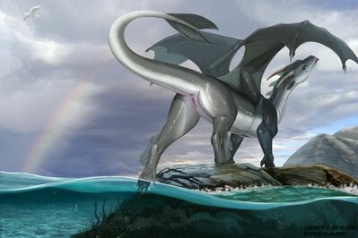 Sea _Dragoness
art by kodardragon
Keywords: dragoness;female;feral;solo;vagina;presenting;kodardragon