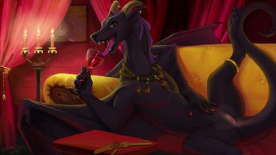 Warmup
art by kodardragon
Keywords: dragoness;female;feral;solo;vagina;kodardragon