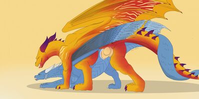 Saphira and Chaidross
art by kosmas
Keywords: eragon;saphira;dragon;dragoness;male;female;feral;M/F;penis;from_behind;vaginal_penetration;kosmas