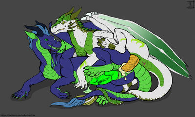 Drakes Mating
art by kukan97
Keywords: dragon;male;feral;M/M;penis;spoons;anal;ejaculation;spooge;kukan97