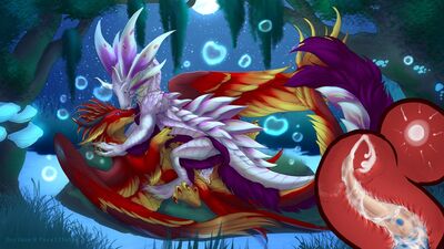 Mizutsune and Phoenix (internal)
art by kuribon
Keywords: videogame;monster_hunter;mizutsune;phoenix;dragon;avian;bird;male;female;feral;M/F;penis;missionary;vaginal_penetration;internal;ejaculation;spooge;kuribon