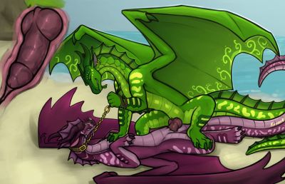 Cormorant and Whirlpool (Wings_of_Fire)
art by kuueen
Keywords: wings_of_fire;seawing;cormorant;whirlpool;dragon;dragoness;male;female;feral;M/F;bondage;penis;missionary;vaginal_penetration;internal;beach;kuueen