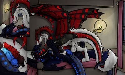 Felix and Brine (Wings_of_Fire)
art by kuueen
Keywords: wings_of_fire;seawing;dragon;male;feral;M/M;penis;missionary;masturbation;closeup;spooge;kuueen