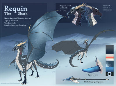 Requin (Wings_of_Fire)
art by kyrso
Keywords: wings_of_fire;seawing;icewing;hybrid;dragon;male;feral;solo;penis;closeup;reference;kyrso