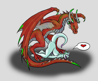 Dragon Love
art by lady-darkstreak
Keywords: dragon;feral;anthro;male;M/M;penis;anal;from_behind;lady-darkstreak