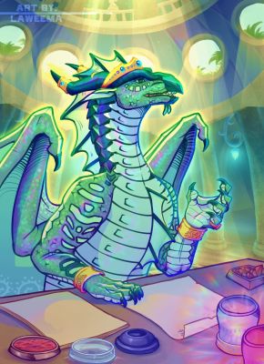 King Gill (Wings_of_Fire)
art by laweema
Keywords: wings_of_fire;seawing;dragon;king_gill;male;feral;solo;non-adult;laweema