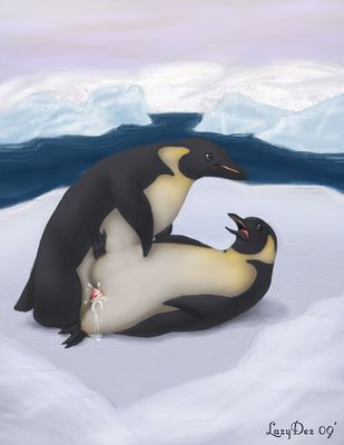 Penguins Mating
art by lazydez
Keywords: avian;bird;penguin;male;female;feral;M/F;penis;missionary;cloacal_penetration;spooge;lazydez
