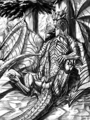Kushala_Daora
art by ledove
Keywords: videogame;monster_hunter;dragon;kushala_daora;male;feral;solo;penis;spooge;ledove
