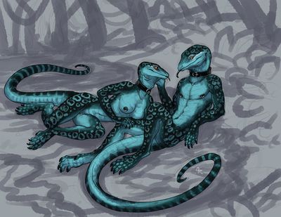 Leezurd Love
art by acidapluvia
Keywords: lizard;gecko;male;female;anthro;breasts;M/F;suggestive;acidapluvia