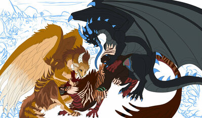 Draconic Spitroast WIP
art by leokatana-nsfw
Keywords: dragon;dragoness;male;female;feral;M/F;threeway;spitroast;penis;from_behind;vaginal_penetration;oral;leokatana-nsfw