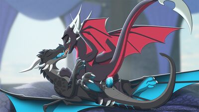 Mating With Cynder
art by leopon276
Keywords: videogame;spyro_the_dragon;cynder;dragon;dragoness;male;female;feral;M/F;penis;cowgirl;vaginal_penetration;spooge;leopon276