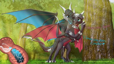 Cynder and Xero
art by leopon276
Keywords: videogame;spyro_the_dragon;cynder;dragon;dragoness;male;female;feral;M/F;penis;from_behind;vaginal_penetration;internal;ejaclation;spooge;leopon276