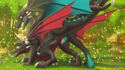 Xero and Cynder
art by leopon276
Keywords: videogame;spyro_the_dragon;cynder;dragon;dragoness;male;female;feral;M/F;penis;from_behind;vaginal_penetration;spooge;cgi;leopon276