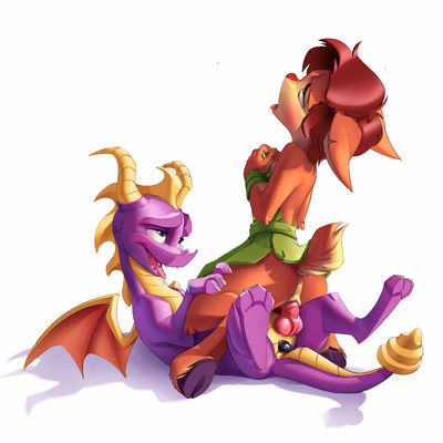Purple Passion 3
art by lewdango
Keywords: videogame;spyro_the_dragon;furry;faun;dragon;spyro;elora;male;female;anthro;breasts;M/F;penis;cowgirl;vaginal_penetration;lewdango