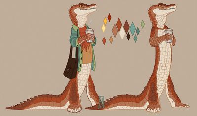 Gator
art by lilaira
Keywords: crocodilian;alligator;male;anthro;solo;lilaira