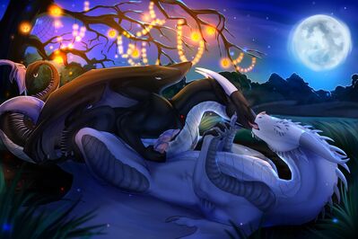 Halloween Playtime
art by liluay
Keywords: dragon;dragoness;male;female;feral;M/F;penis;missionary;masturbation;holiday;liluay