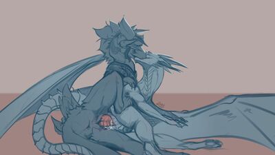 Mating Dragons
art by lin_fluffydragon and 123innokenty
Keywords: dragon;dragoness;male;female;feral;M/F;penis;spoons;vaginal_penetration;spooge;lin_fluffydragon;123innokenty