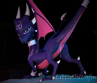 Cynder
art by littleslice-sfm
Keywords: videogame;spyro_the_dragon;cynder;dragoness;female;anthro;solo;vagina;presenting;cgi;spooge;littleslice-sfm