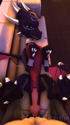 Having Sex With Cynder
art by littleslice
Keywords: beast;videogame;spyro_the_dragon;dragoness;cynder;female;anthro;human;man;male;M/F;penis;vagina;missionary;suggestive;cgi;littleslice