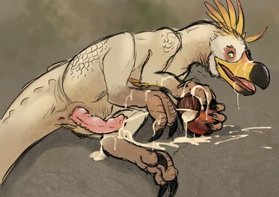 Kulu-Ya-Ku
art by lizardlars
Keywords: videogame;monster_hunter;bird_wyvern;kulu-ya-ku;male;feral;solo;penis;masturbation;ejaculation;orgasm;spooge;lizardlars