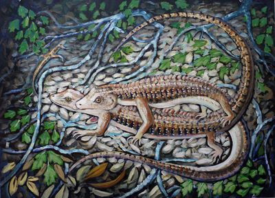 Lizards Mating
art by Gerald_Heffernon
Keywords: lizard;alligator_lizard;male;female;feral;M/F;from_behind;gerald_heffernon