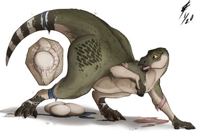 Maiasaura Oviposition
art by lizet
Keywords: dinosaur;hadrosaur;maiasaura;female;feral;solo;egg;oviposition;cloaca;closeup;spooge;transformation;lizet